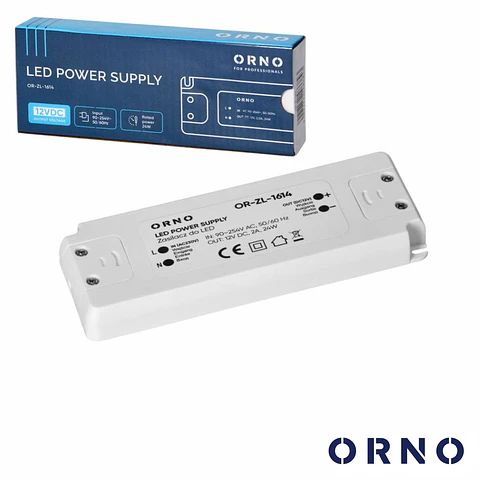 Fonte De Alimentação Fixa 2A 24W 12V ORNO