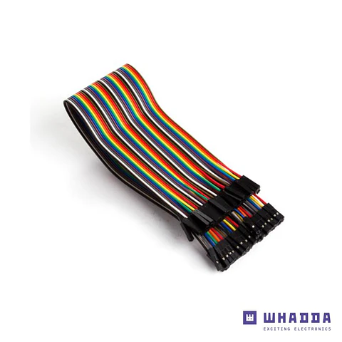 Conjunto 40 cabos de ligação Jumper Fêmea /Fêmea 30cm WHADDA