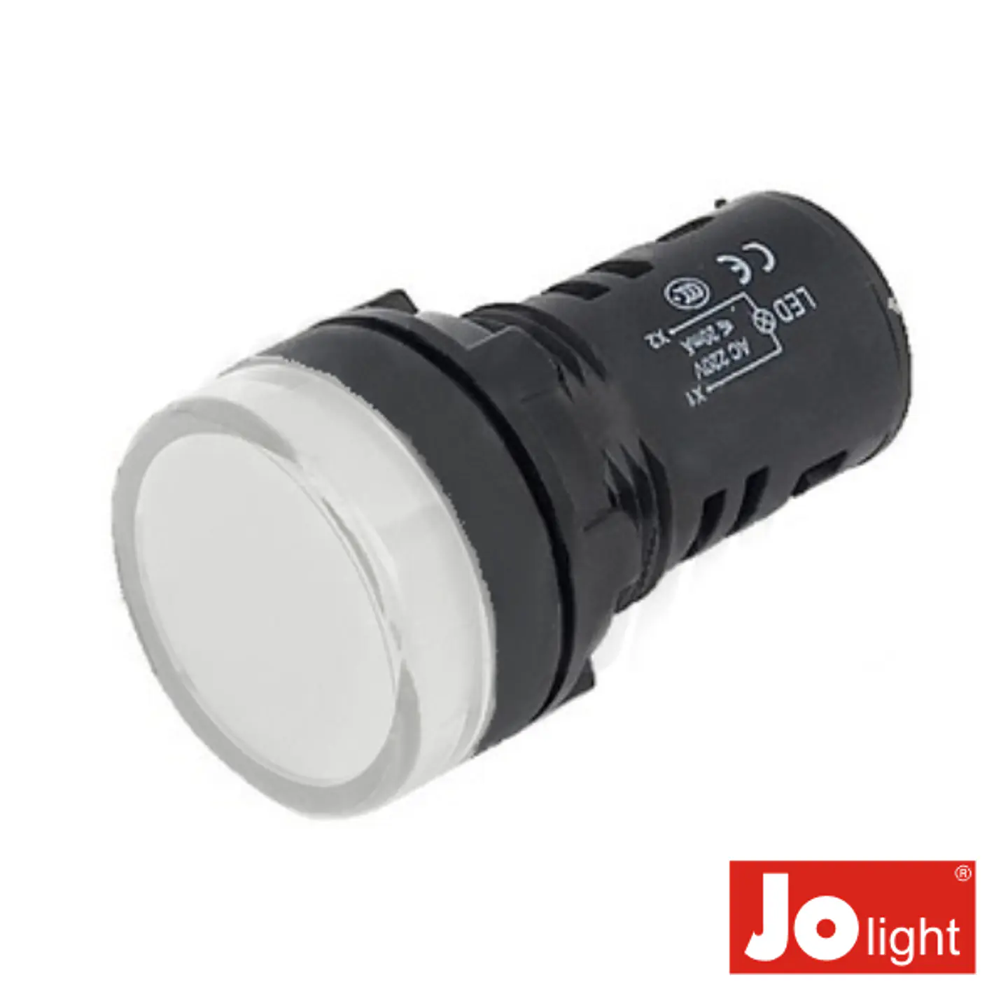 LUZ PILOTO REDONDO DE PAINEL 29MM 24V BRANCO JOLIGHT 1