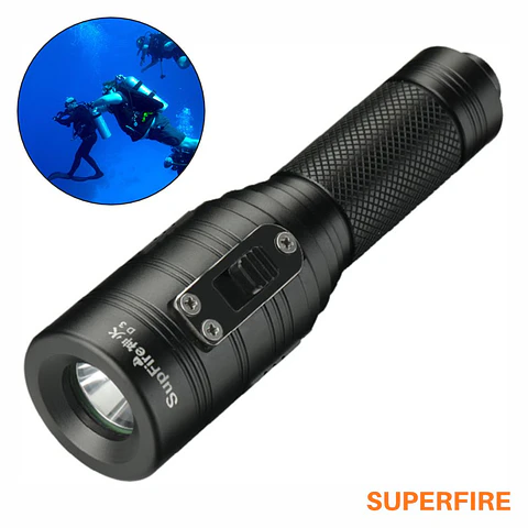 Lanterna de Mergulho 10W 1000lm  SUPERFIRE