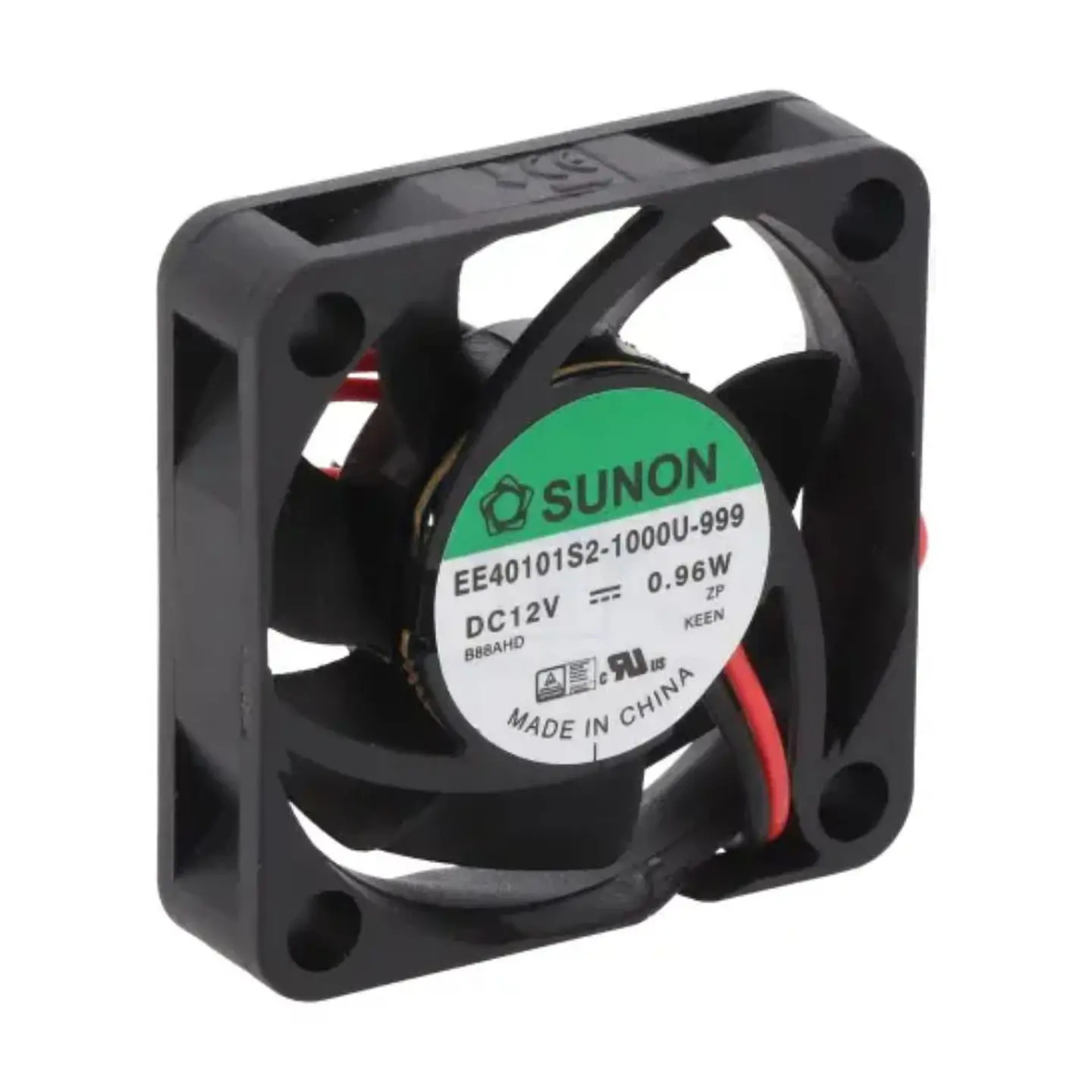 Ventoinha 12VDC 40x40x10mm 2 Fios EE40101S2-1000U-999 SUNON 1