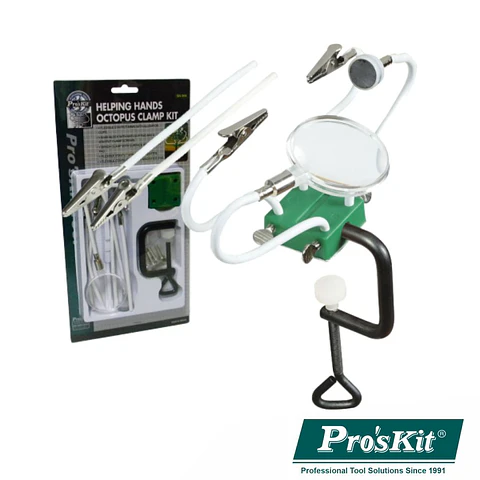 ARMAÇÃO C/ GARRAS CROCODILO LUPA BRAÇO MAGNÉTICO PROSKIT
