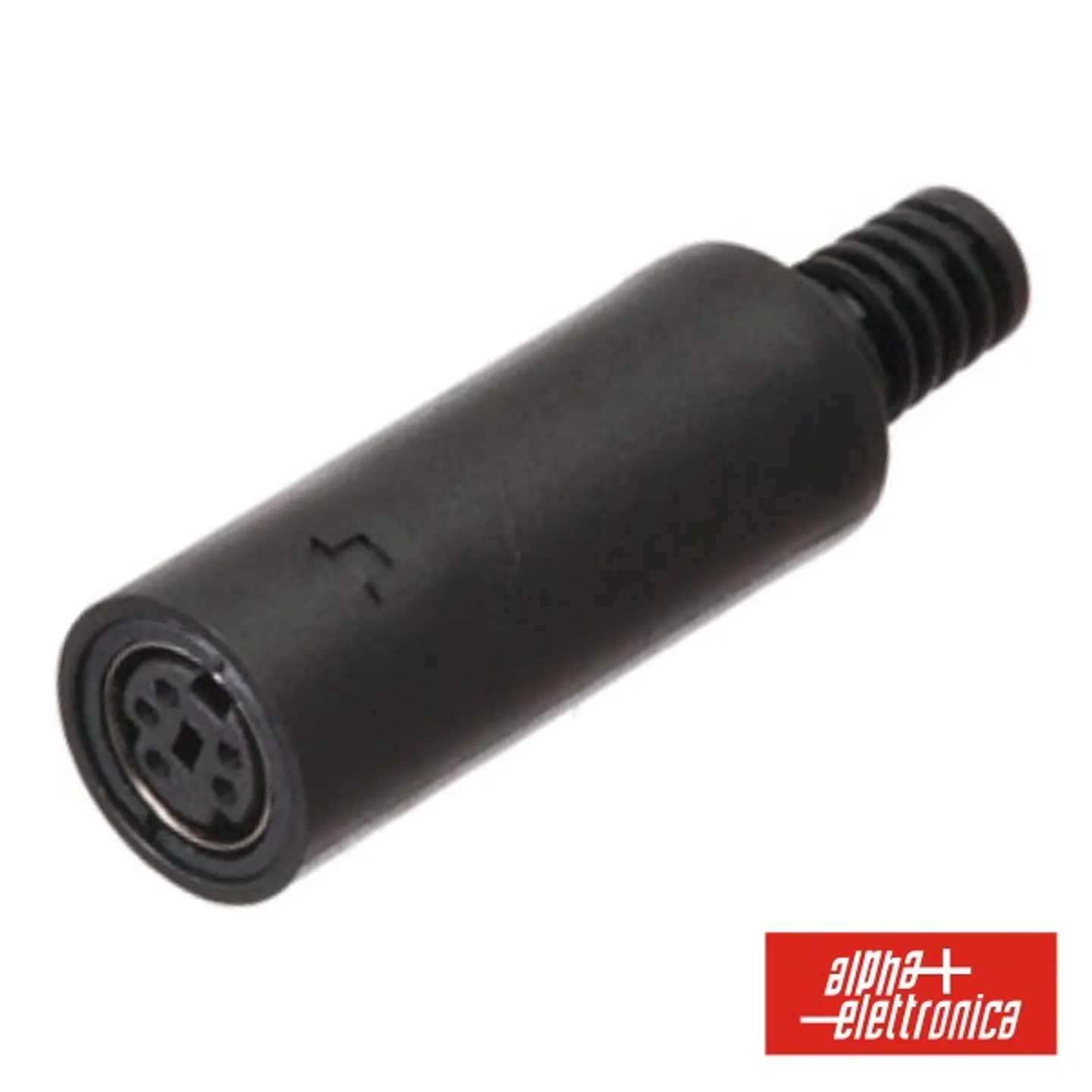 FICHA MINI DIN 5P FÊMEA ISOLADA PVC P/ SOLDAR 1