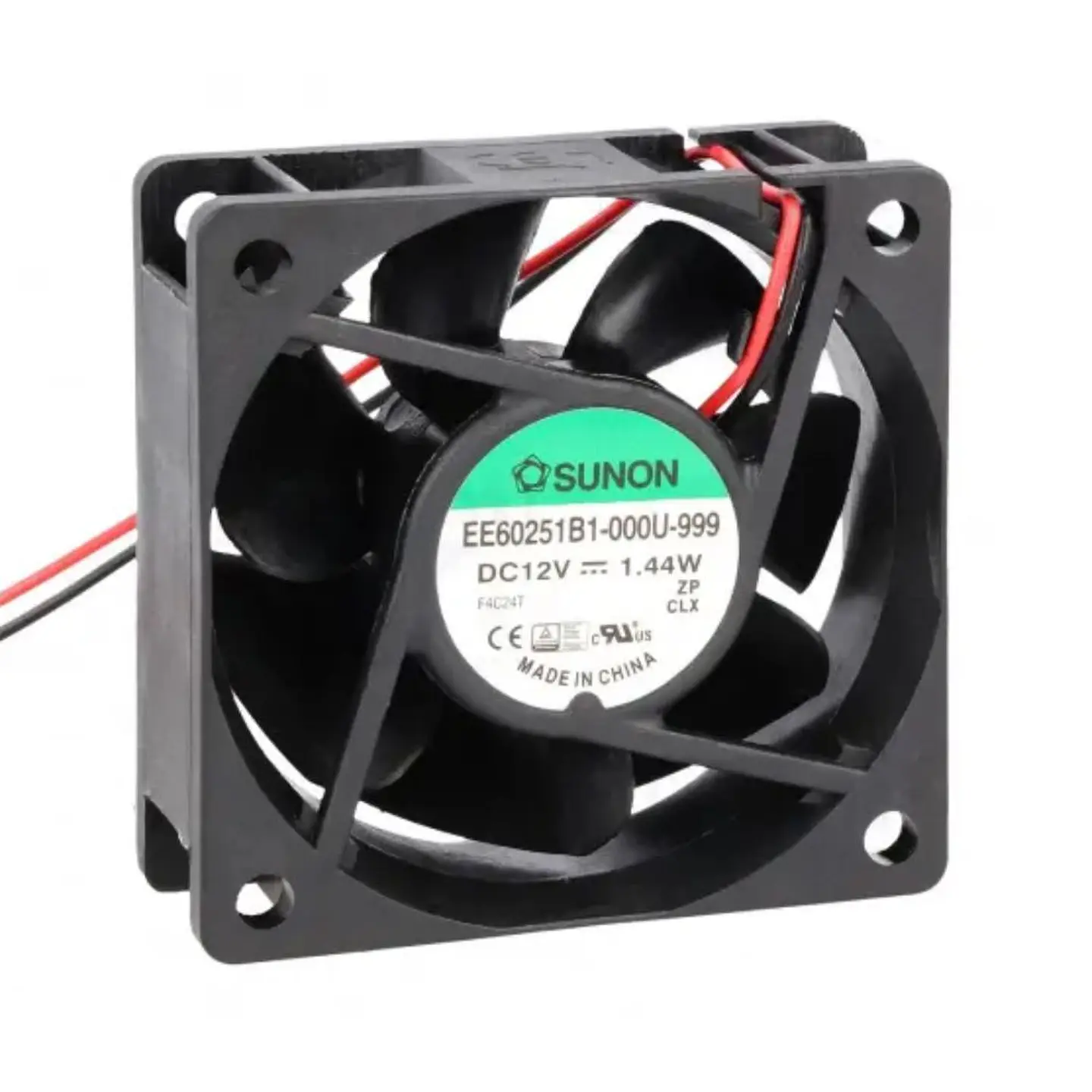 Ventoinha 12VDC 60x60x25mm 2 Fios EE60251B1-000U-999 SUNON 1