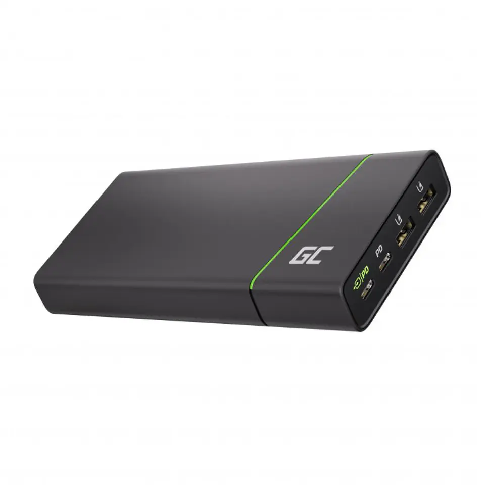Powerbank 26800mAh 128W QC PD C/ Cabo USB-C GREEN CELL 1