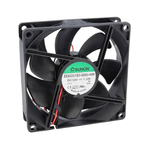 Ventoinha 12VDC 92x92x25mm 2 Fios EE92251B3-000U-A99 SUNON