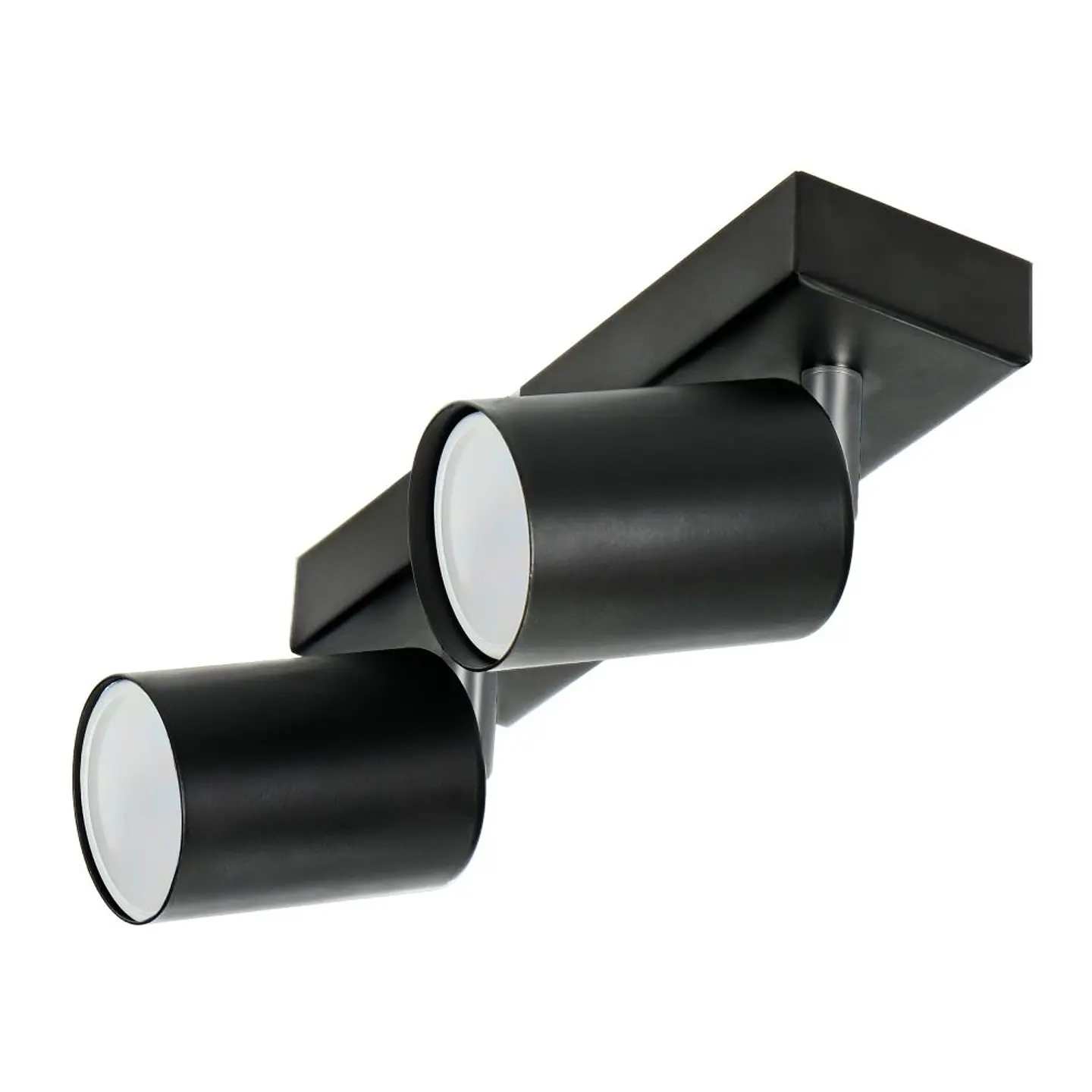 Candeeiro LED Teto/Parede 2x50W 199mm Preto ADVITI 1