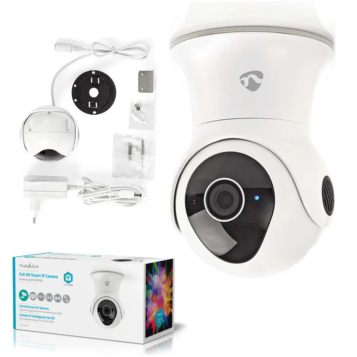 Câmara IP Inteligente P/ Exterior C/ WiFi / 1080p NEDIS 1