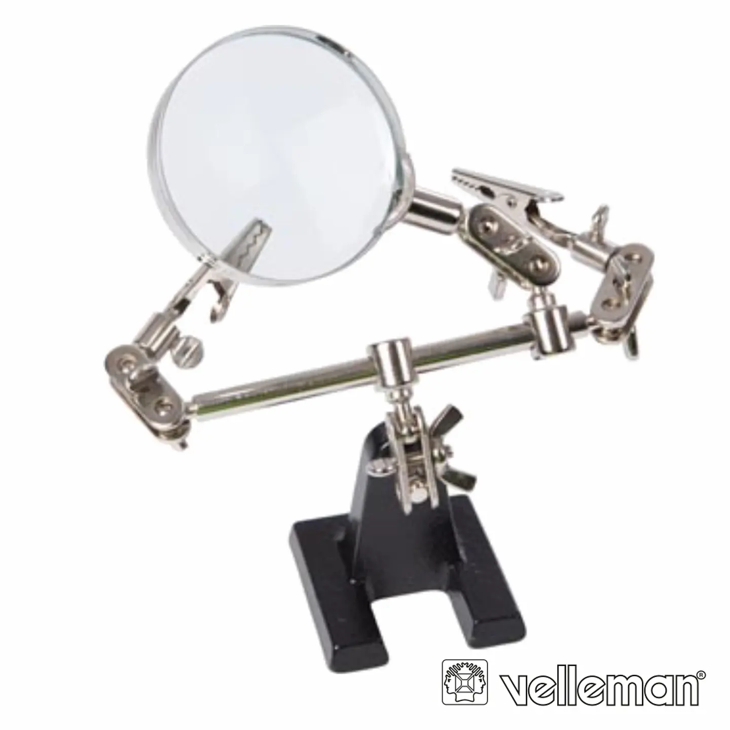 SUPORTE ARTICULADO C/ LUPA E PINÇAS CROCODILO VELLEMAN 1