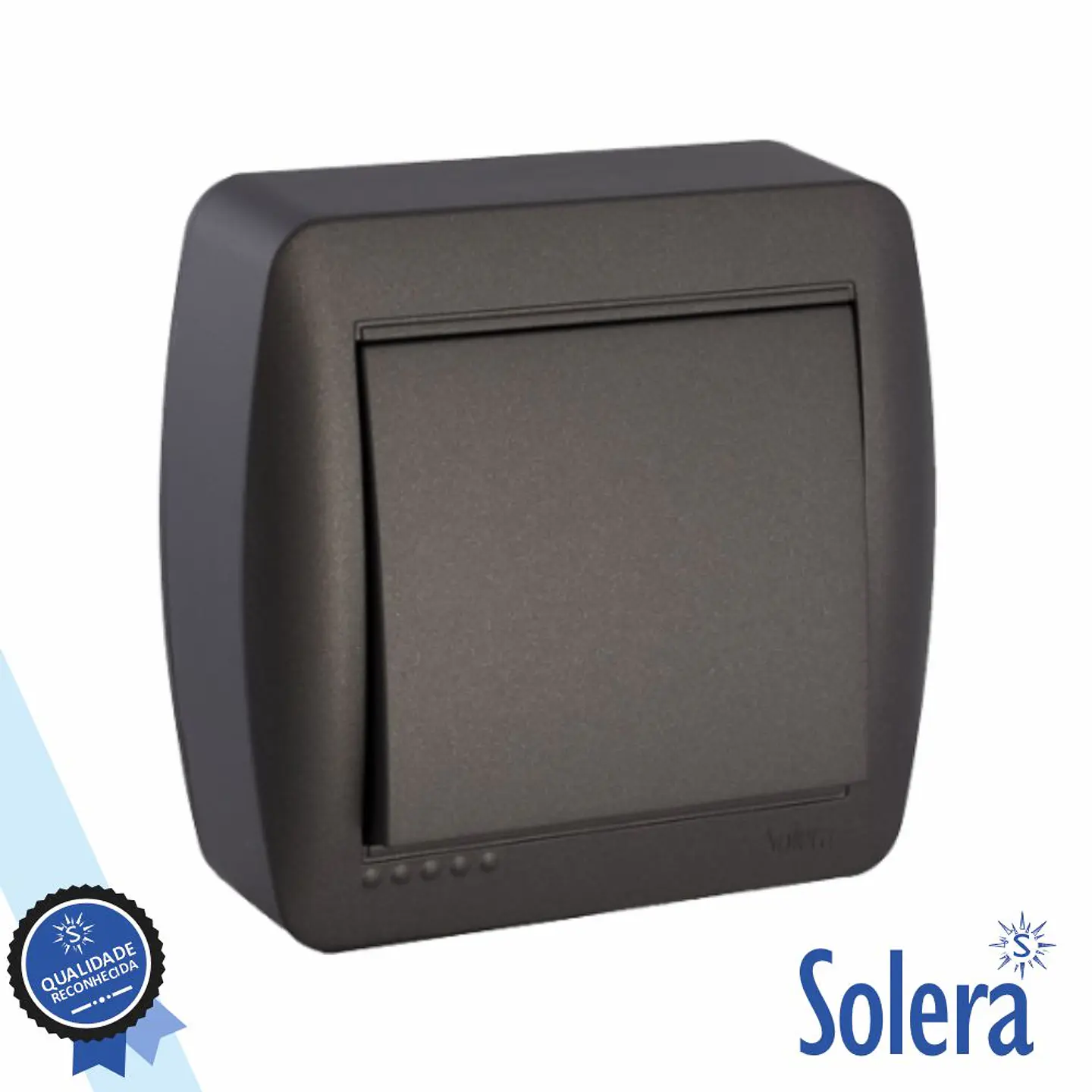 Interruptor Parede 10A 250V Preto SOLERA 1