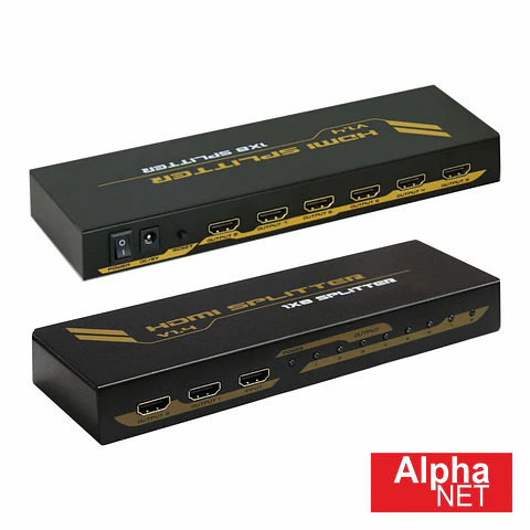 DISTRIBUIDOR HDMI AMPLIFICADO 1 ENTRADA 8 SAÍDAS
