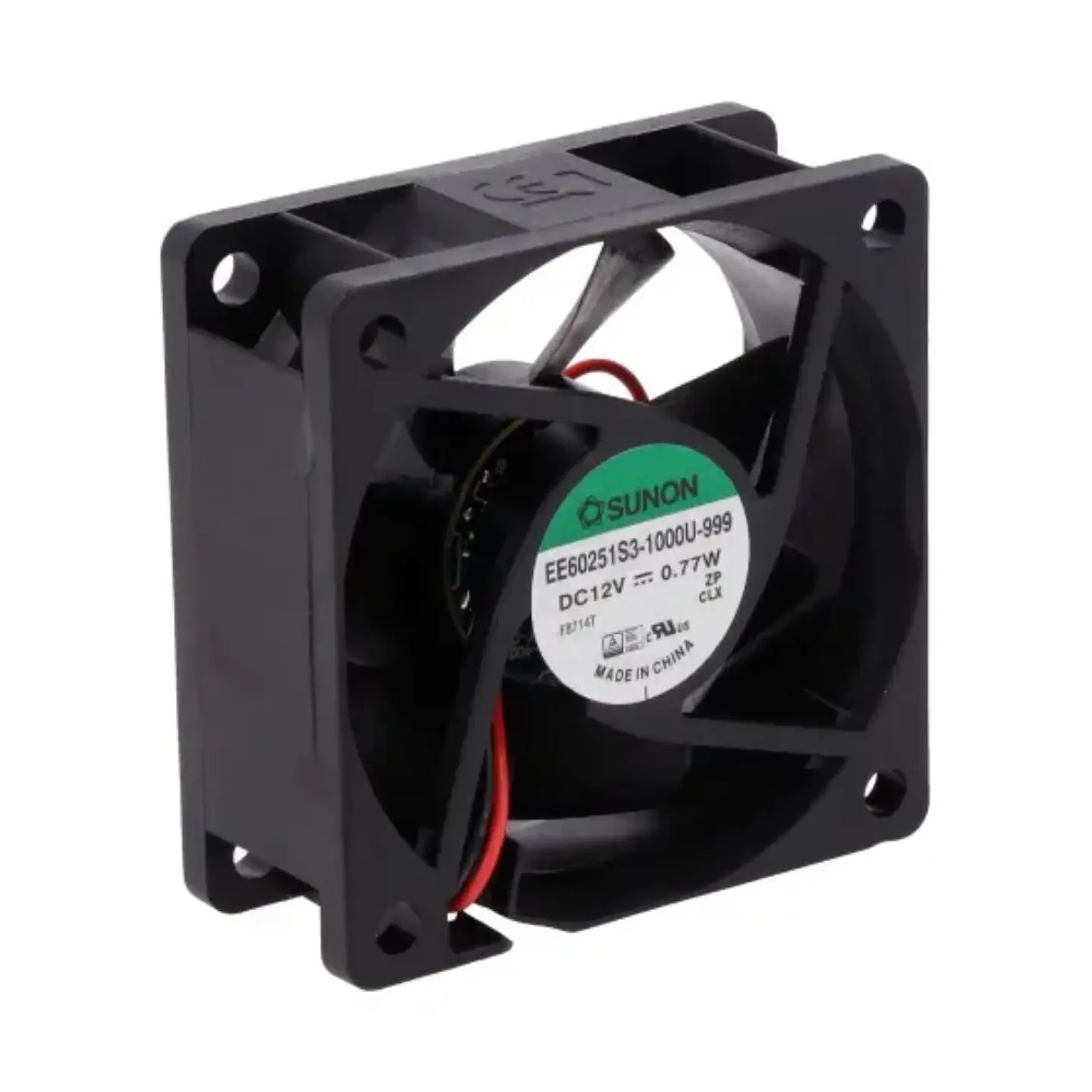 Ventoinha 12VDC 60x60x25mm 2 Fios EE60251S3-1000U-999 SUNON 1