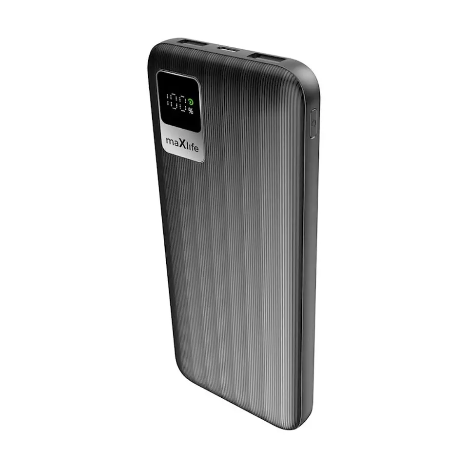 Powerbank 10000mAh 10W USB-A/USB-C Preto MAXLIFE 1