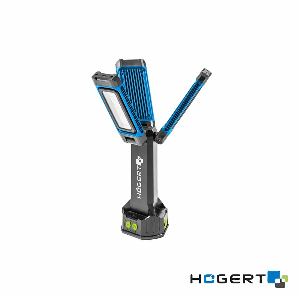 Foco LED c/ 3 Paineis 7000lm 6500K C/ Bateria C/ Tripé IP54 1