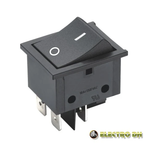 INTERRUPTOR BASCULANTE 16A-250V DPST (ON)-OFF EDH
