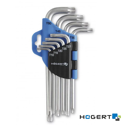 Conjunto 9 Chaves Torx HOGERT
