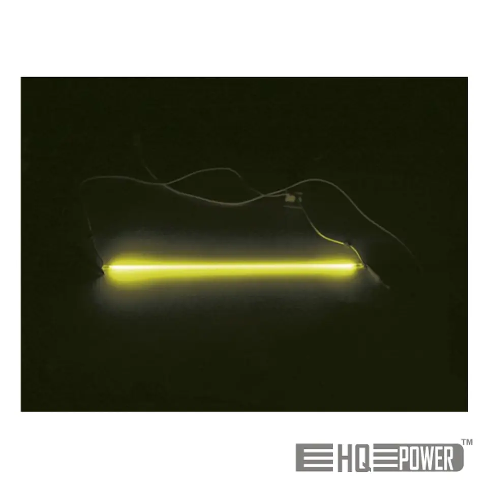 LÂMPADA TUBULAR 180-800V NÉON 30CM AMARELA HQ POWER 1