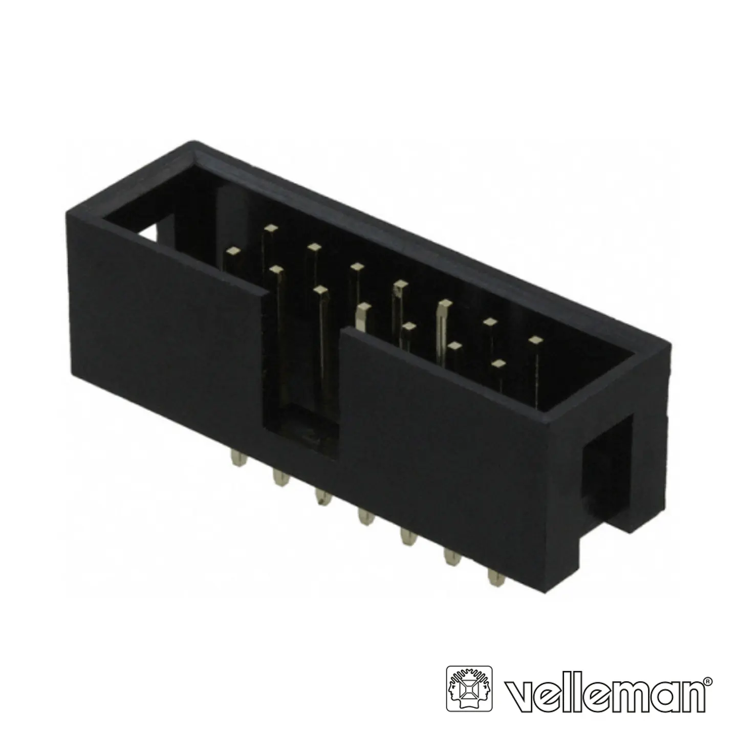 FICHA CONECTORA MACHO P/ CI RECTO 2.54MM 14P VELLEMAN 1