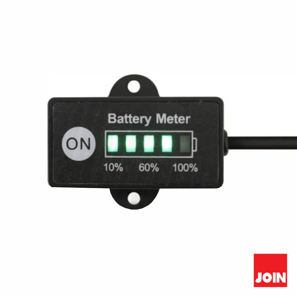Indicador LED de Estado de Bateria 12/24V 10-100% JOIN 1