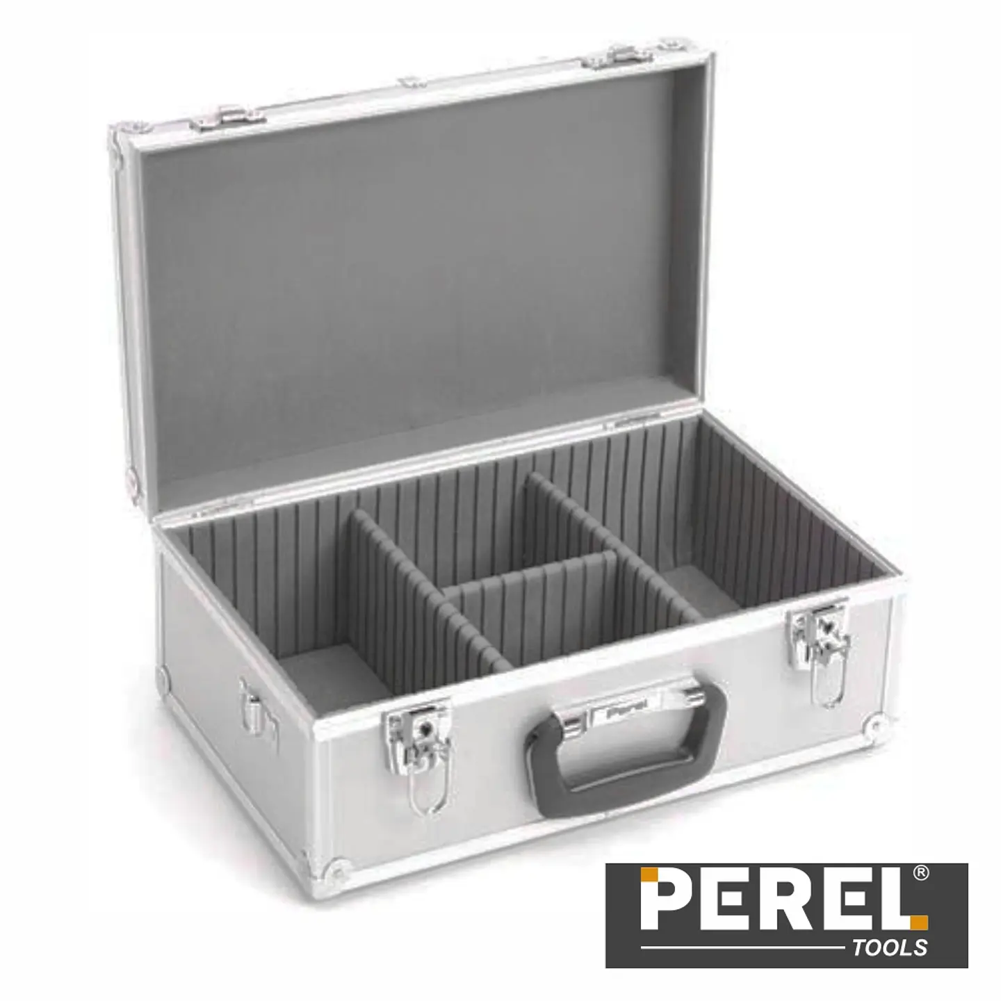 MALA PARA 60 CD/DVD METÁLICA PRATA PEREL 1