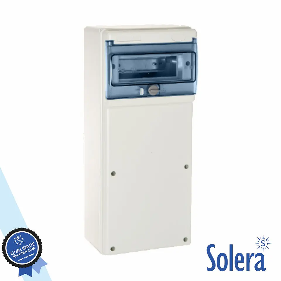 Caixa D/Elétrica 8 Elementos IP65 IK08 Tampa Lisa SOLERA 1