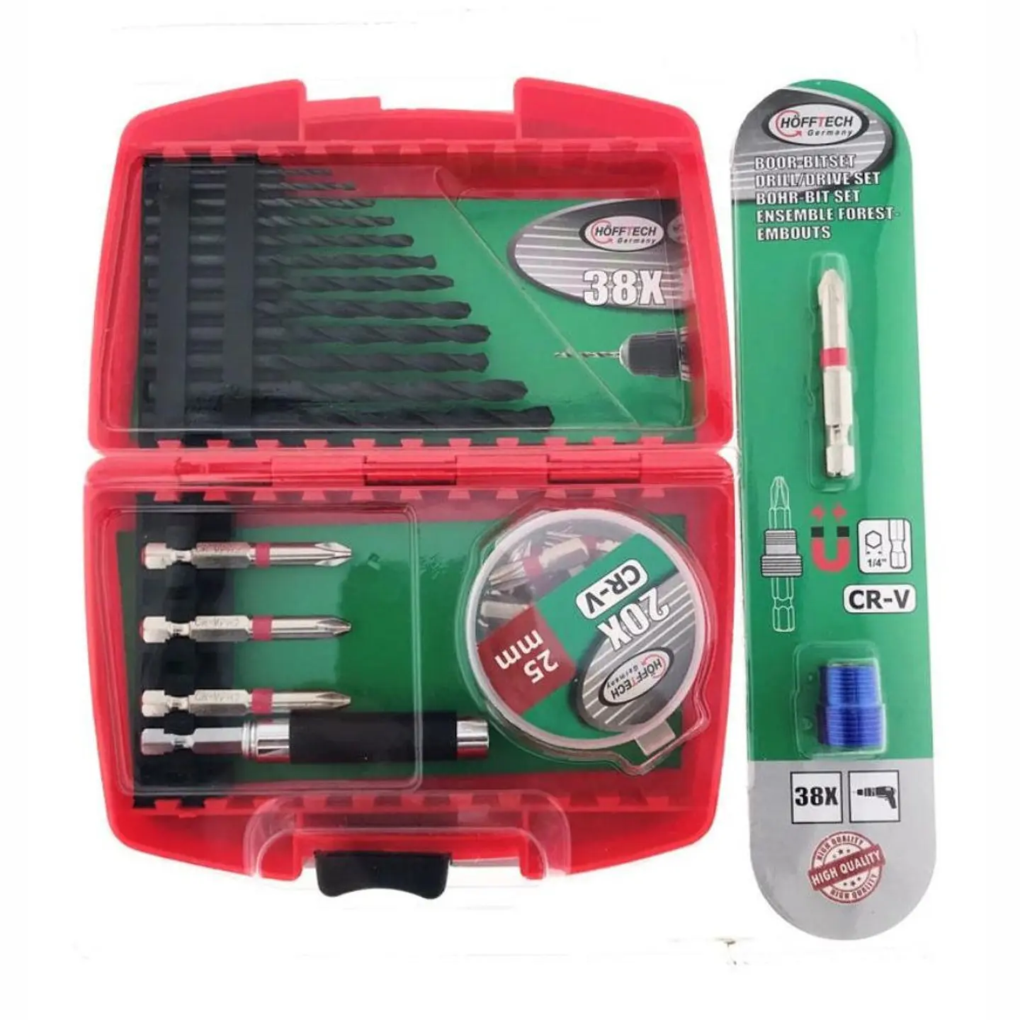 Conjunto de Brocas e Bits 38pcs 1