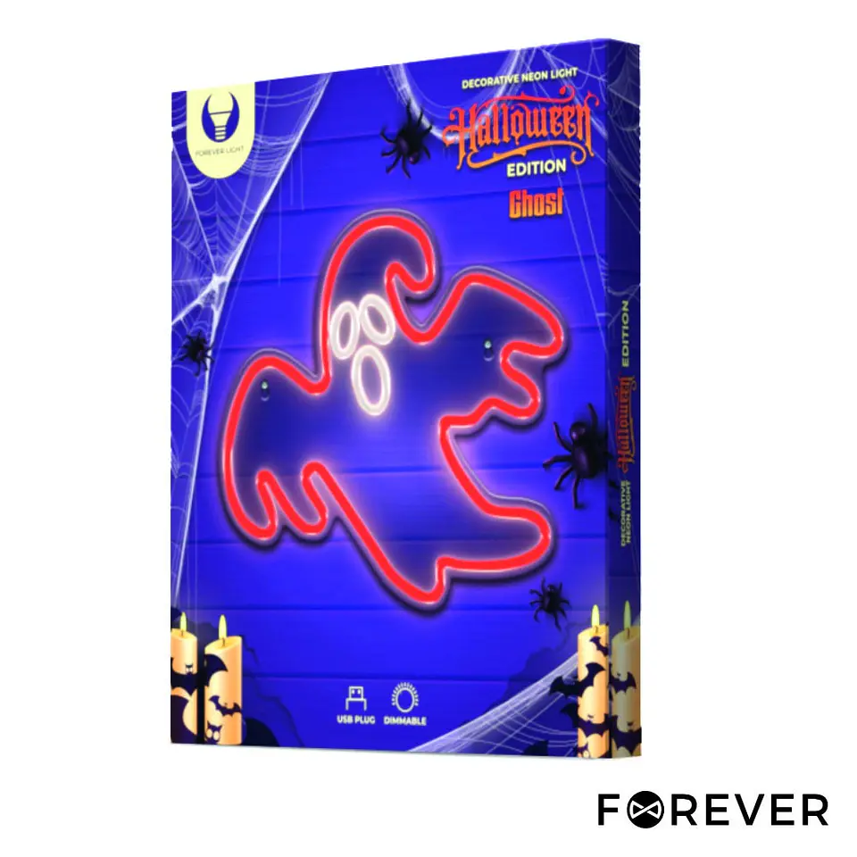 Luz LED Neon Em Forma de Fantasma HALLOWEEN 1