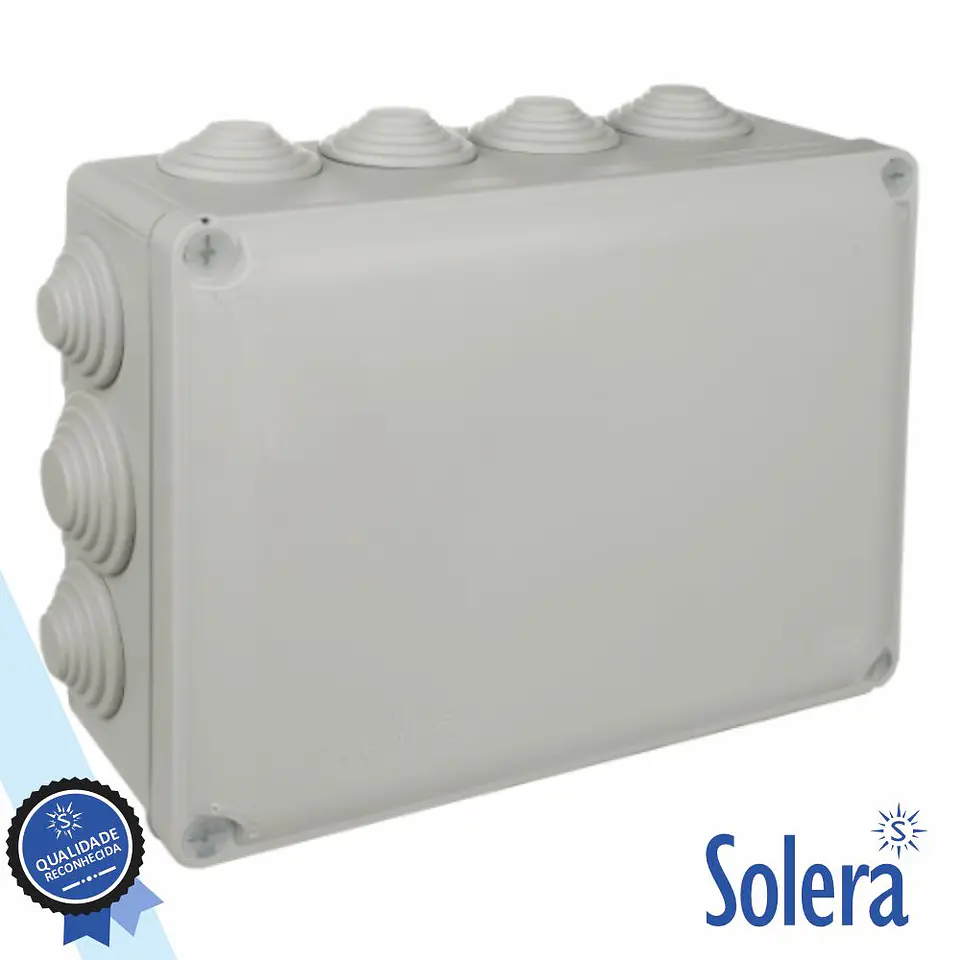 Caixa De Passagem Estanque C/ 14 Com 230x180x88MM SOLERA 1