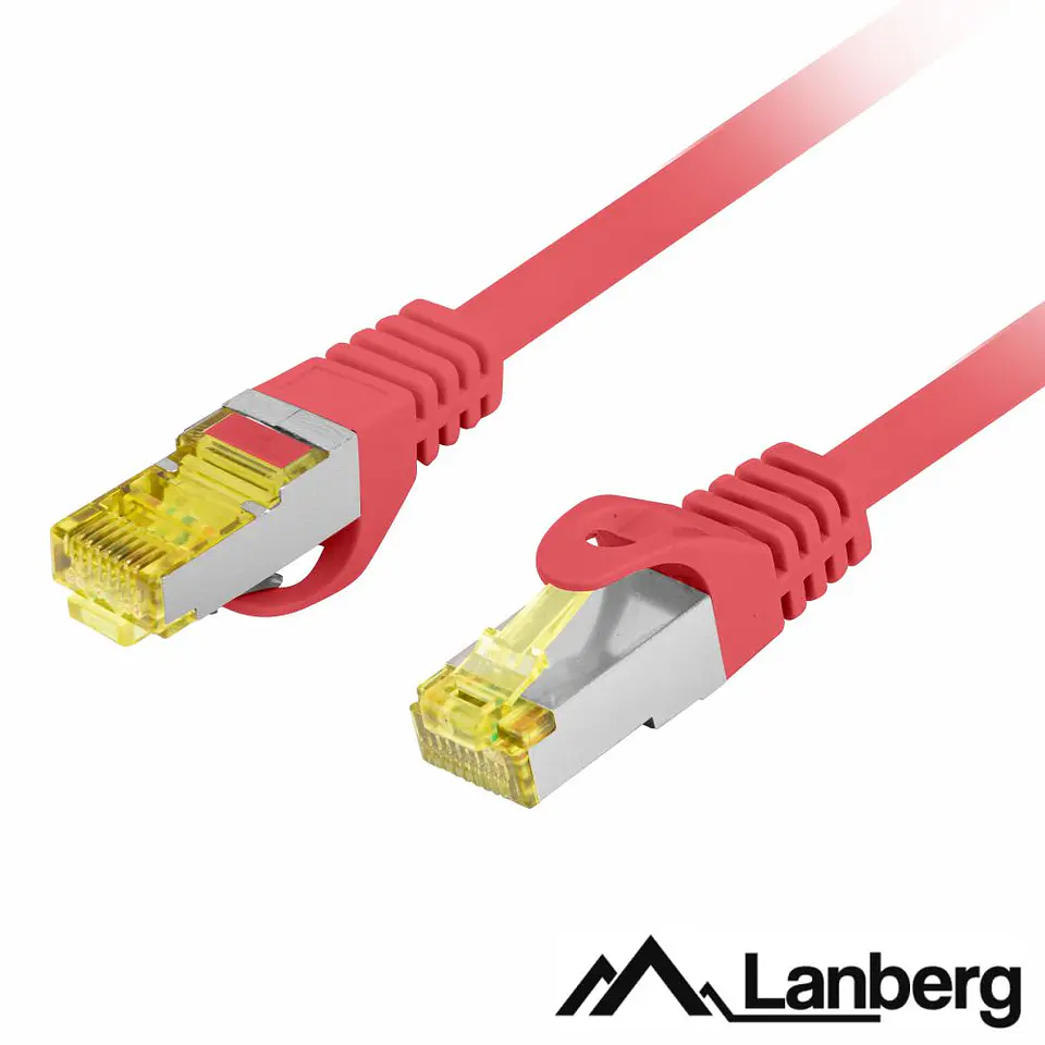 Cabo S/FTP LSZH CAT6A 0.25m Vermelho LANBERG 1