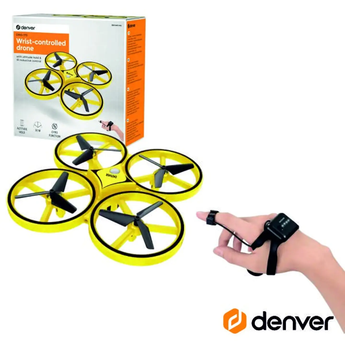 Drone C/ Transmissor de Pulso 4 Hélices DENVER 1