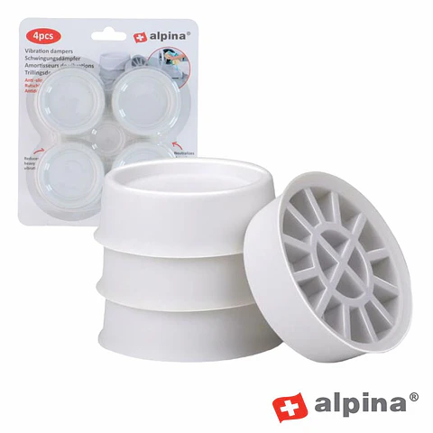 Conjunto de 4 Pés Antivibração P/ Máquina de Lavar ALPINA