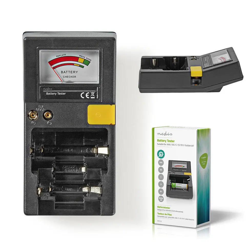 Testador de Baterias AAA/AA/C/D/9V NEDIS 1