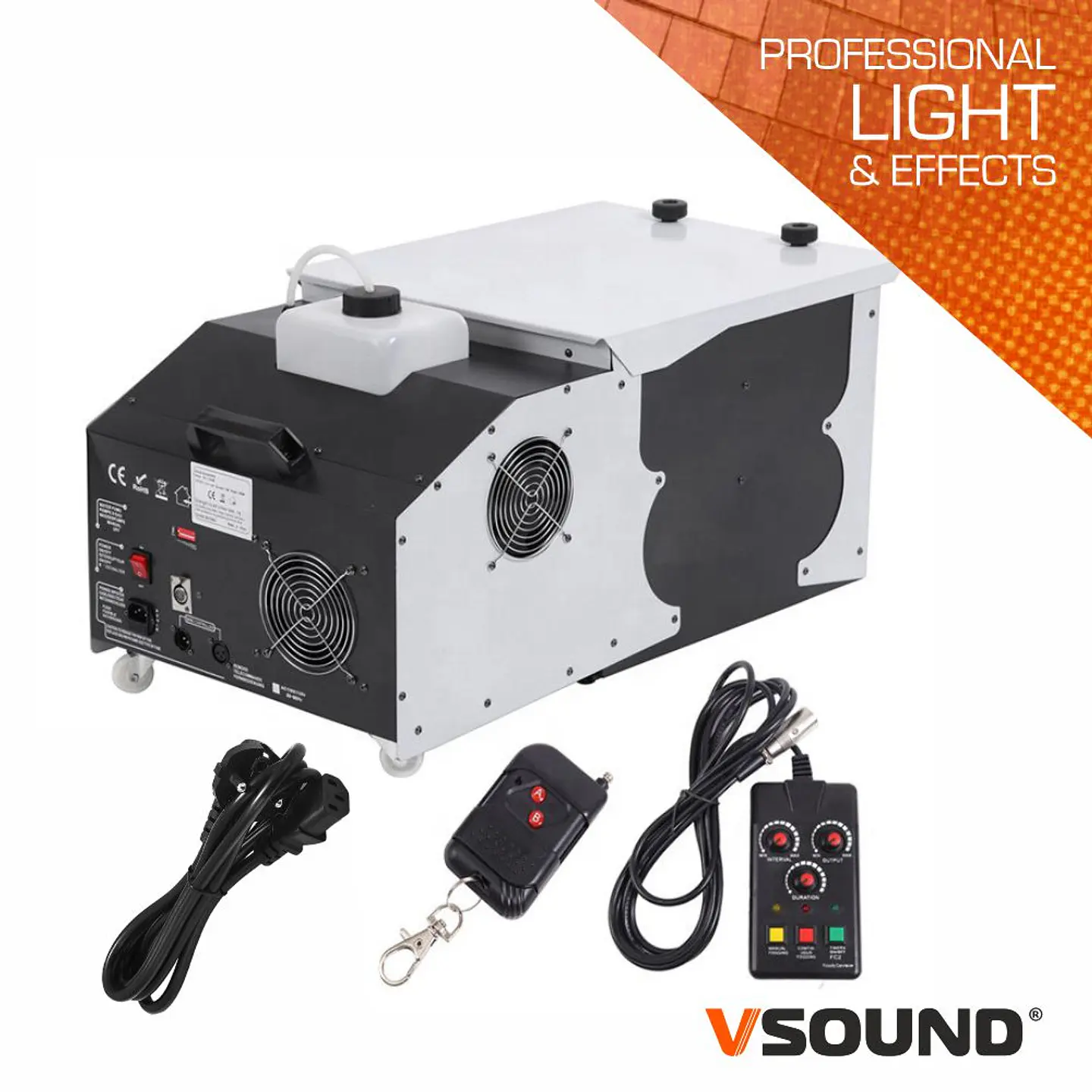 Máquina de Fumos Low Fog 3000W DMX E Comando VSOUND 1