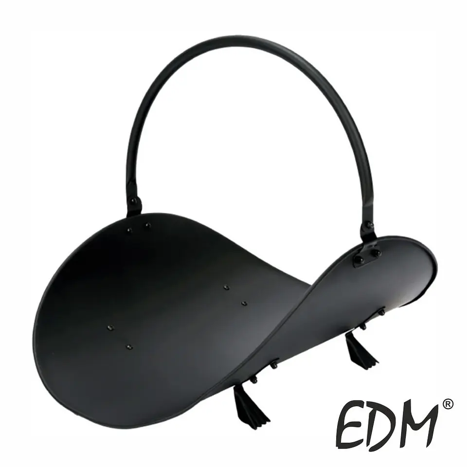 Cesto De Lenha Metálico Preto EDM 1
