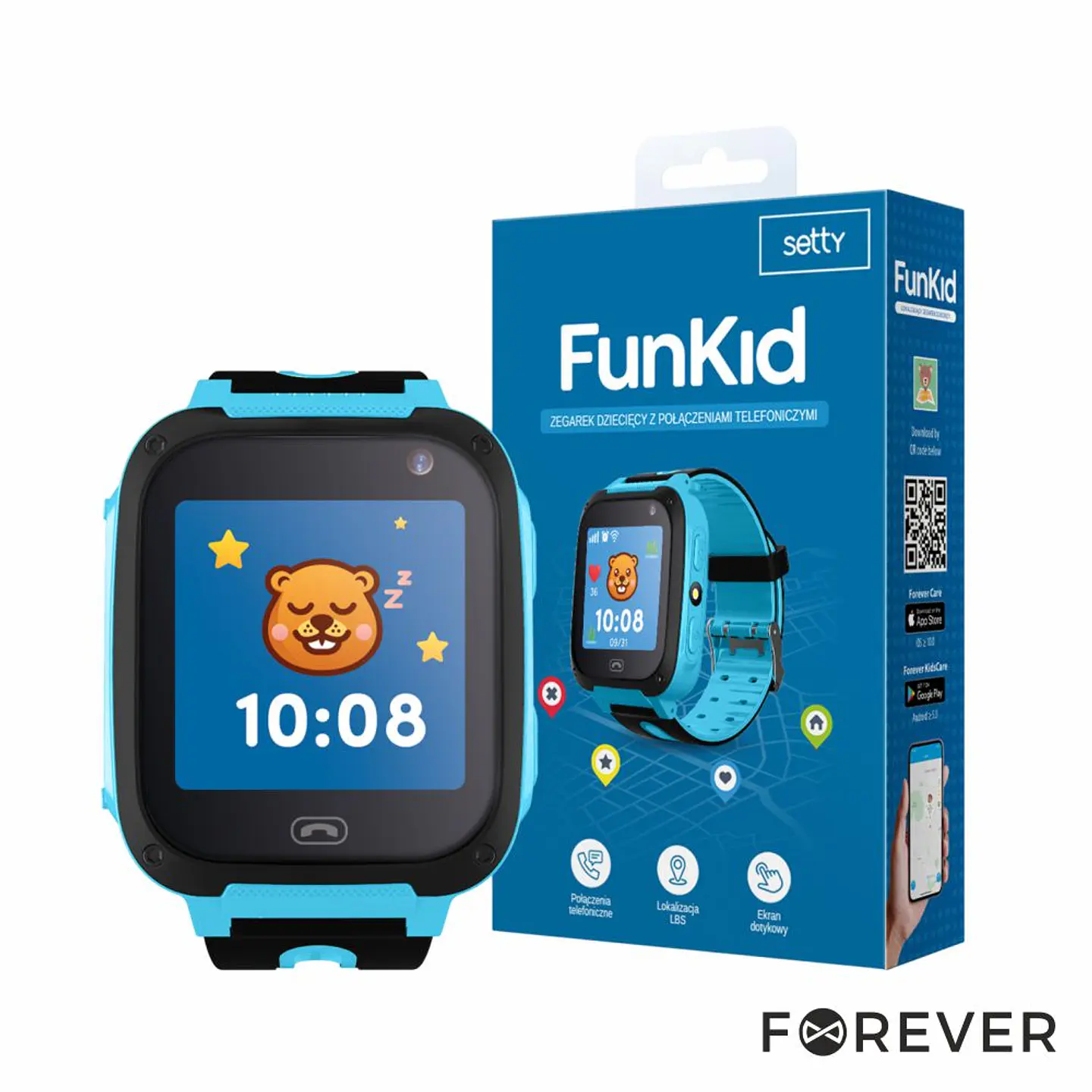 Smartwatch Infantil com Localização LBS FunKid Azul 1