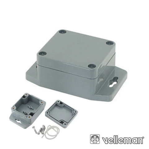 CAIXA SELADA ABS CINZA ESCURO 64x58x35MM