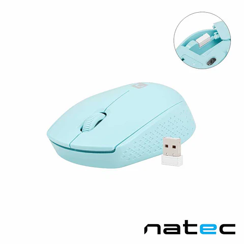 Rato Óptico STORK S/ Fios 1600DPI USB Azul NATEC