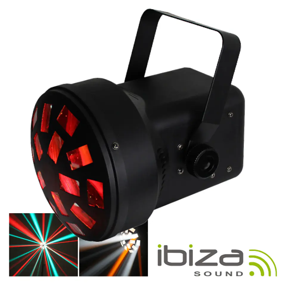 PROJETOR LUZ C/ 6 LEDS RGB 3W MULTI-BEAM 30W IBIZA 1