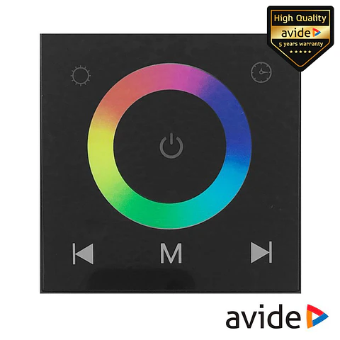 Interruptor de Parede Tátil P/ Fita LEDS RGB 12V 12A AVIDE