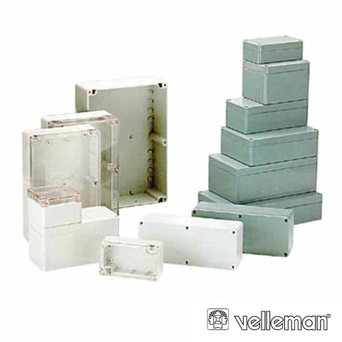 CAIXA ESTANQUE ABS CINZA ESCURO 64x58x35MM