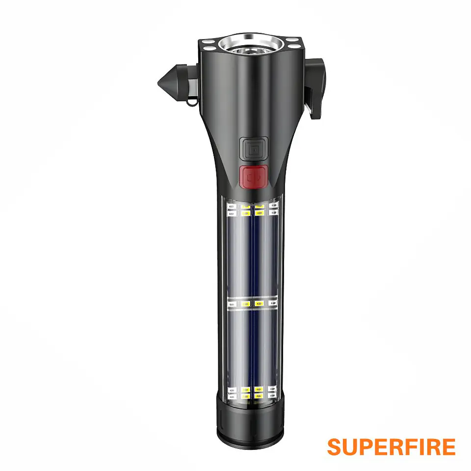 Lanterna De Segurança 7 em 1 10W 310lm IP44 SUPERFIRE 1