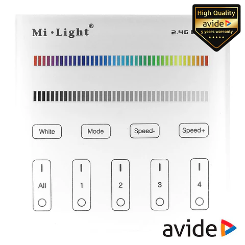 Interruptor de Parede Tátil P/ Fita LEDS 12V RGBW AVIDE