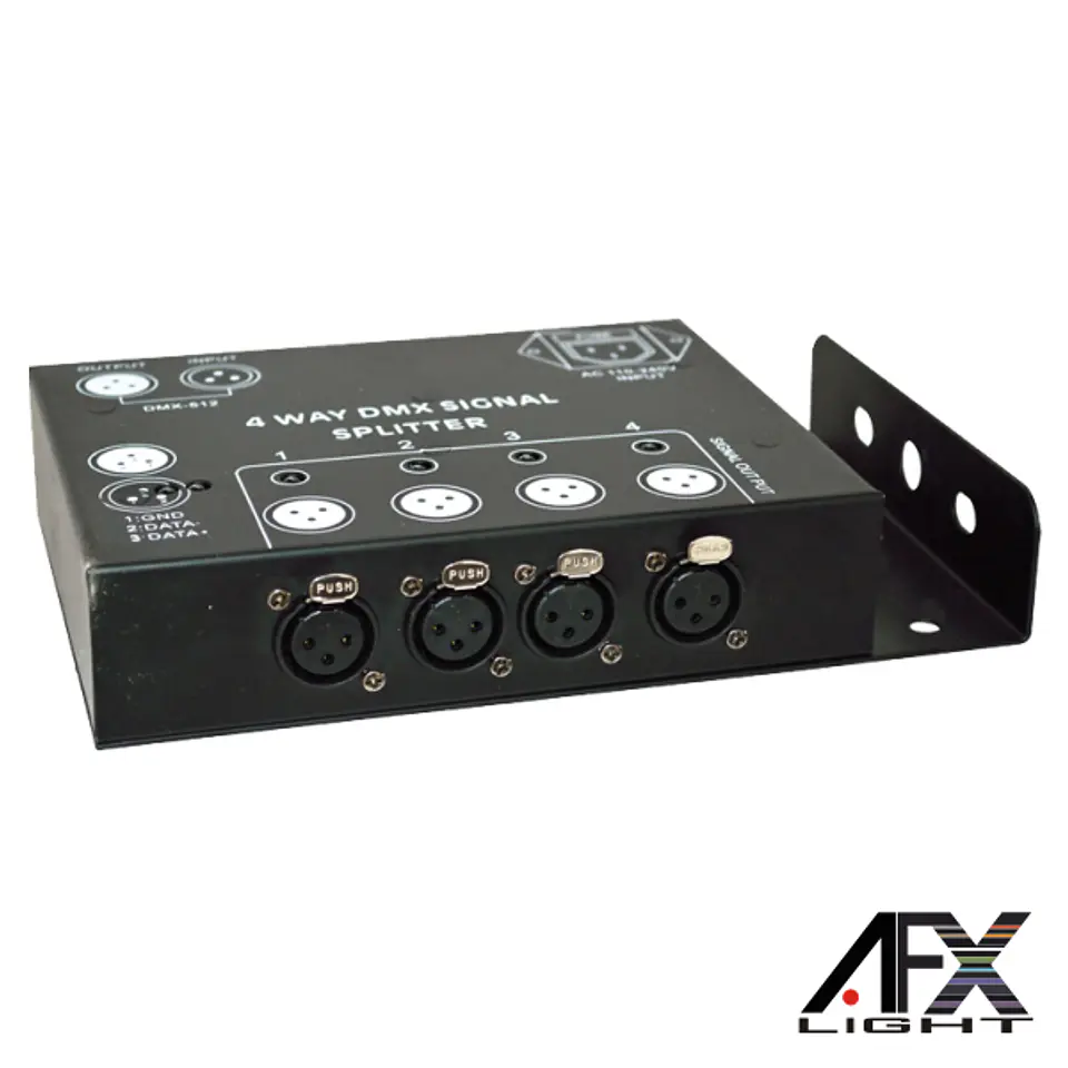 REPARTIDOR DMX 4 VIAS 1 ENTRADA AFXLIGHT 1
