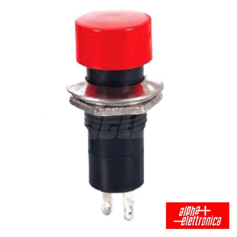 INTERRUPTOR PRESSÃO REDONDO ON-OFF VERMELHO
