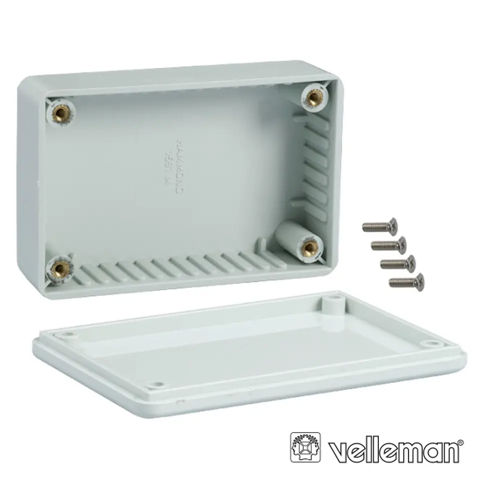 CAIXA ABS CINZA 135x75x50MM 1