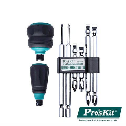 Conjunto de 10 Chaves 3em1 C/ Roquete PROSKIT