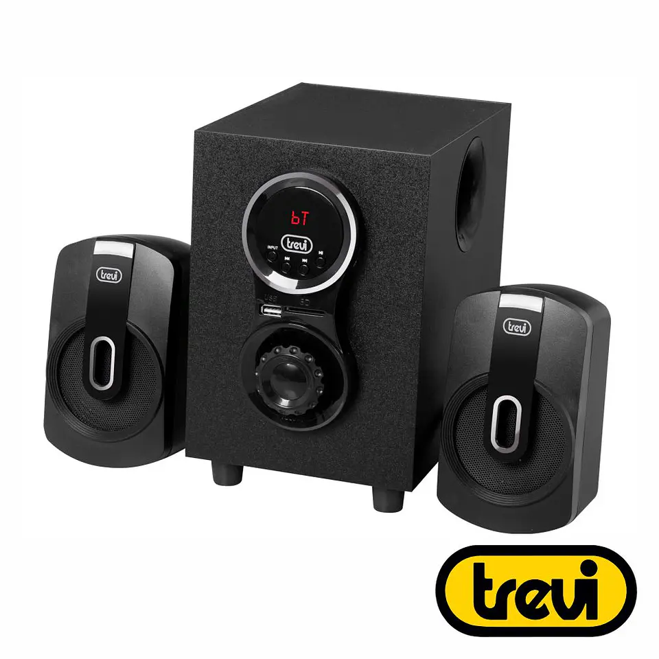 Sistema Som 2.1 AUX/USB/SD/Bluetooth 30W TREVI 1