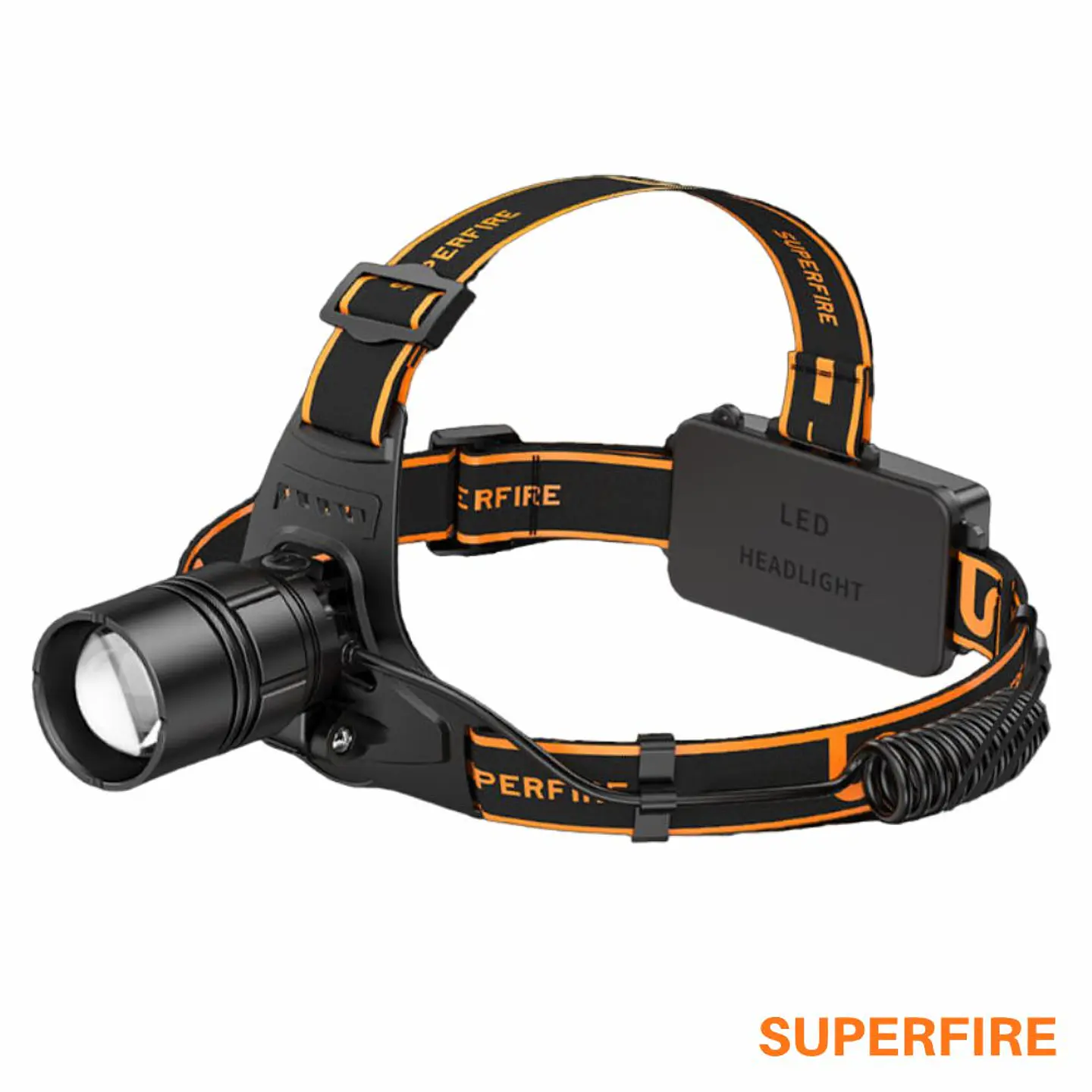 Lanterna de Cabeça 20W 2000lm IP32 Zoom SUPERFIRE 1