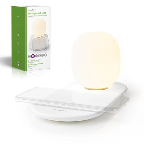 Luz de Presença LED Tátil C/ Carregador QI 10W NEDIS