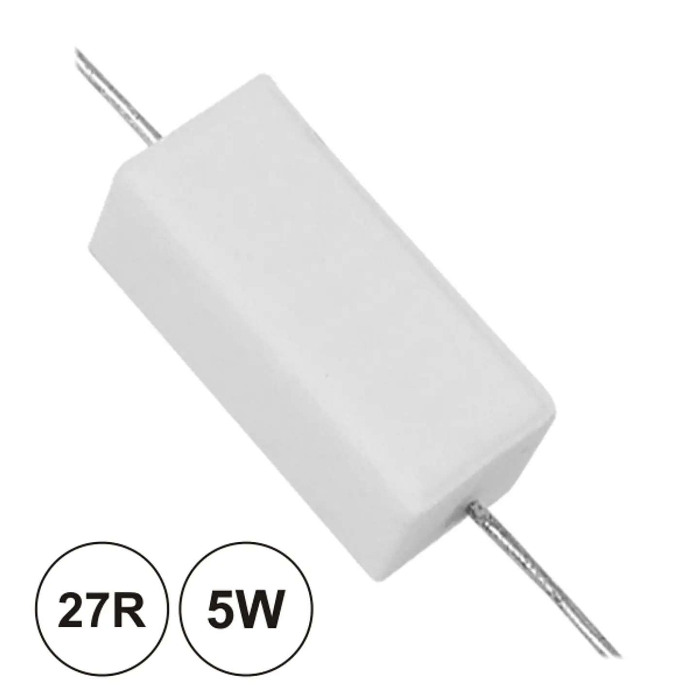 RESISTÊNCIA BOBINADA 27R 5W 1